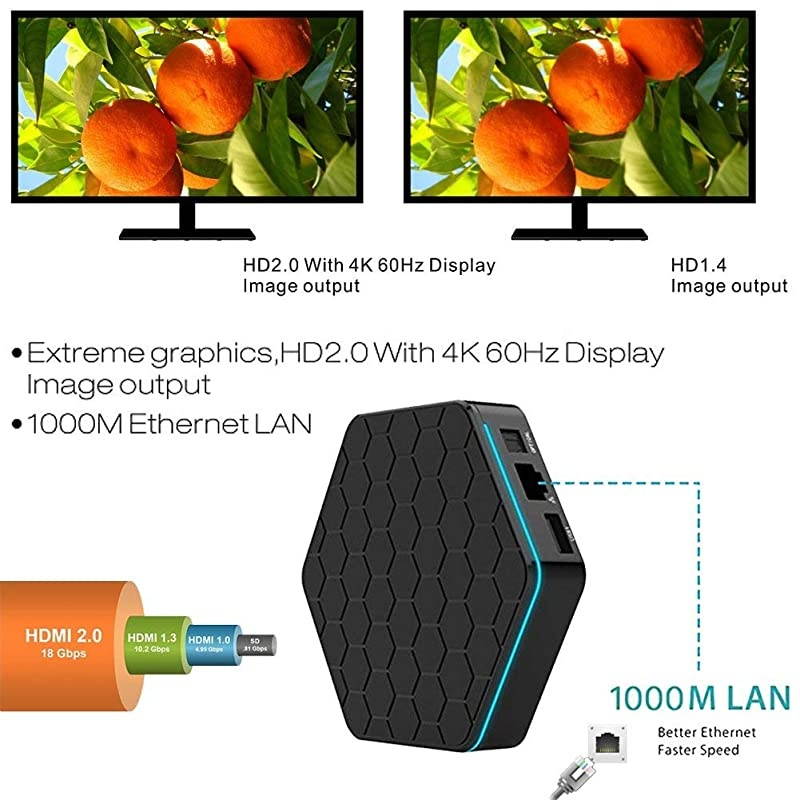 T95Z Plus Android TV Box 3GB 32GBAndroid 71 TV Box Amlogic OctaCoreDualBand WiFi 2458G Smart Boxes Android Mini PC with Wireless Keyboard Remote Backlit