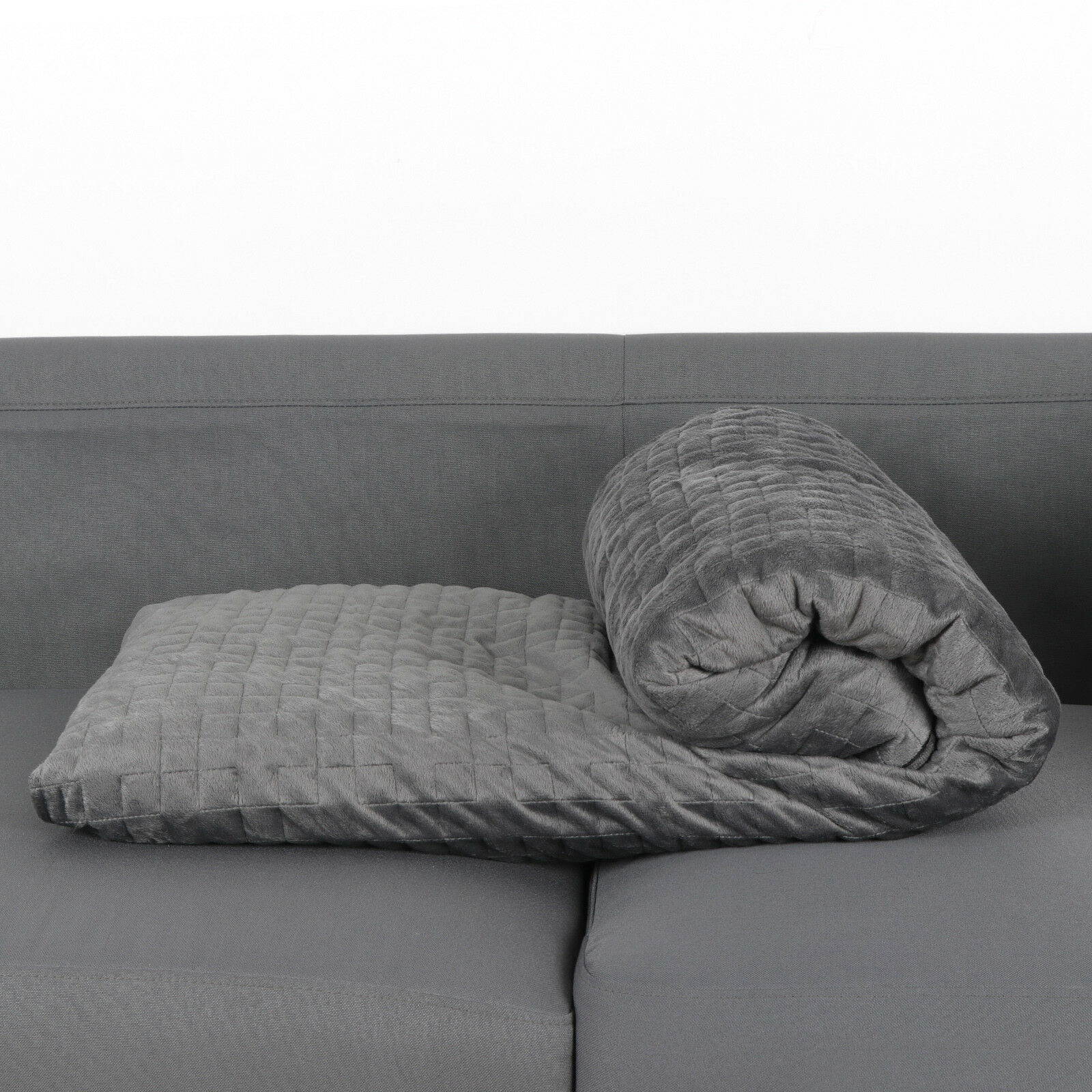 Weighted Blanket Full Sensory Reduce and Sleep Better - 15lbs W/ Cover