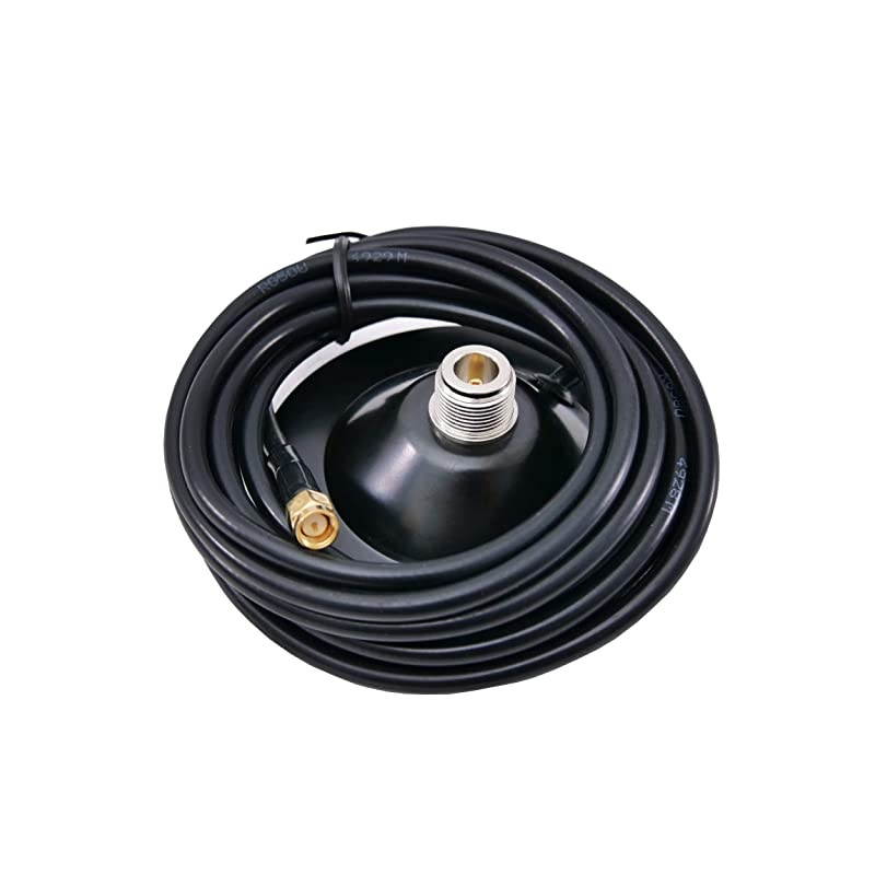 2M 70CM CB Antenna Magnet Mount Mobile N Type to SMA 3.5 inch 9.84ft RG58U Two Way Radio |  GRM-M9N