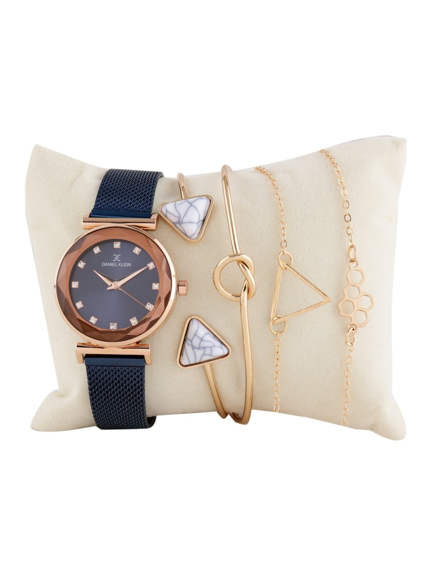 Daniel Klein DKG001-1 Analog Watch for Women With Bracelets