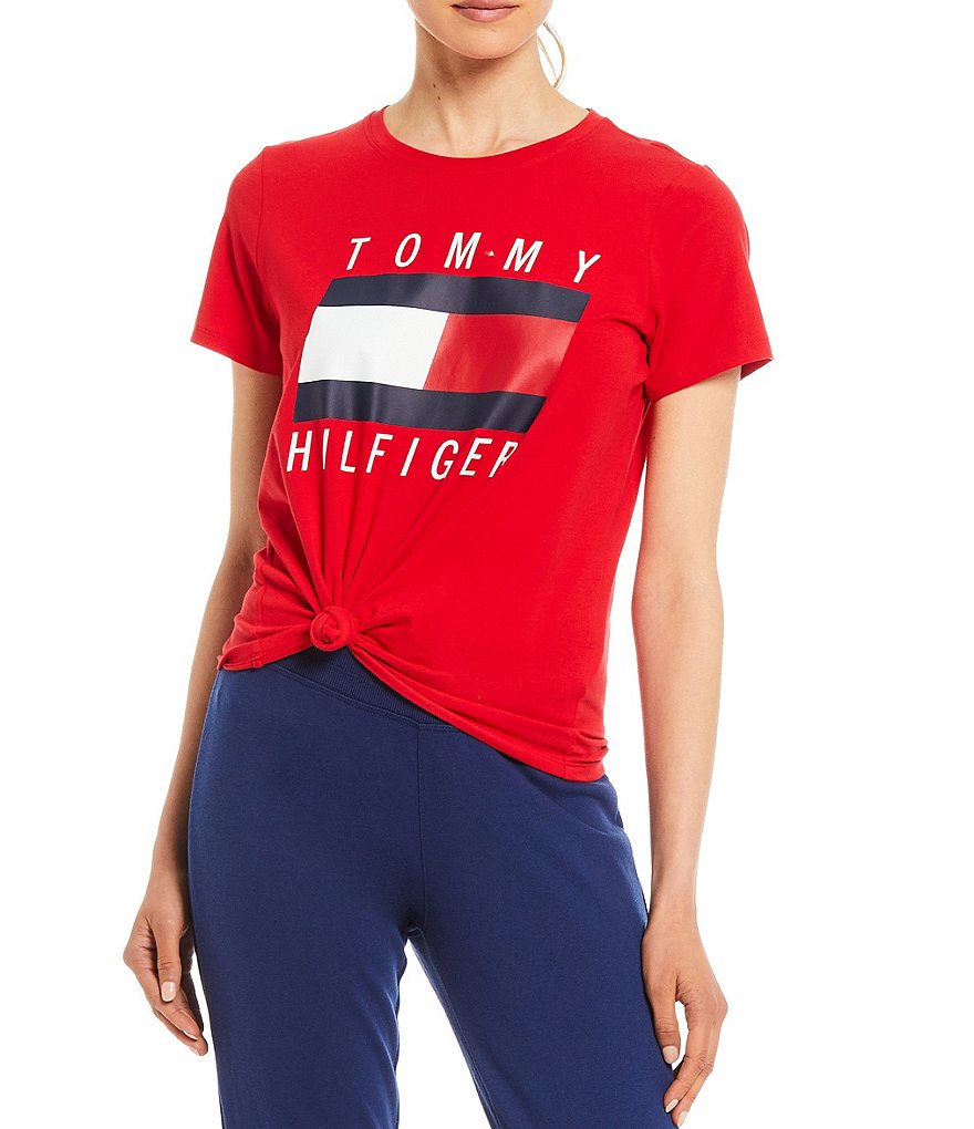 Tommy Hilfiger Sport Logo Knotted Tee