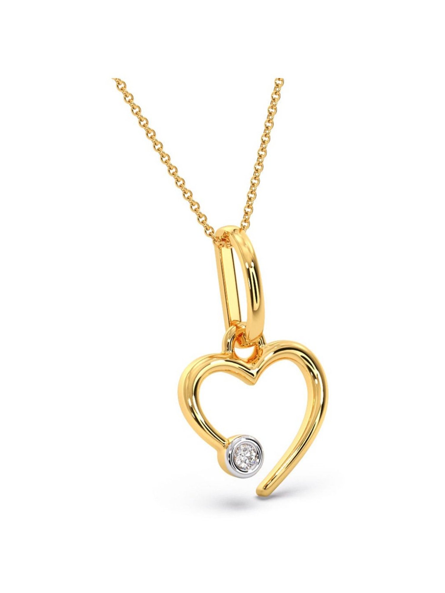 Joyalukkas 18k Gold & Diamond Pendant with Chain