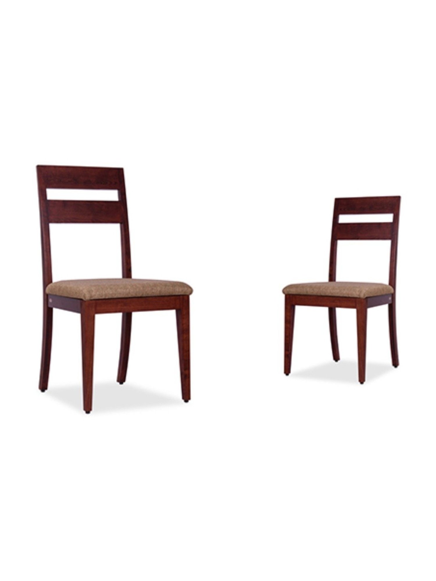 Durian Elanor Modern Brown & Beige Premium Leatherette Dining Chair