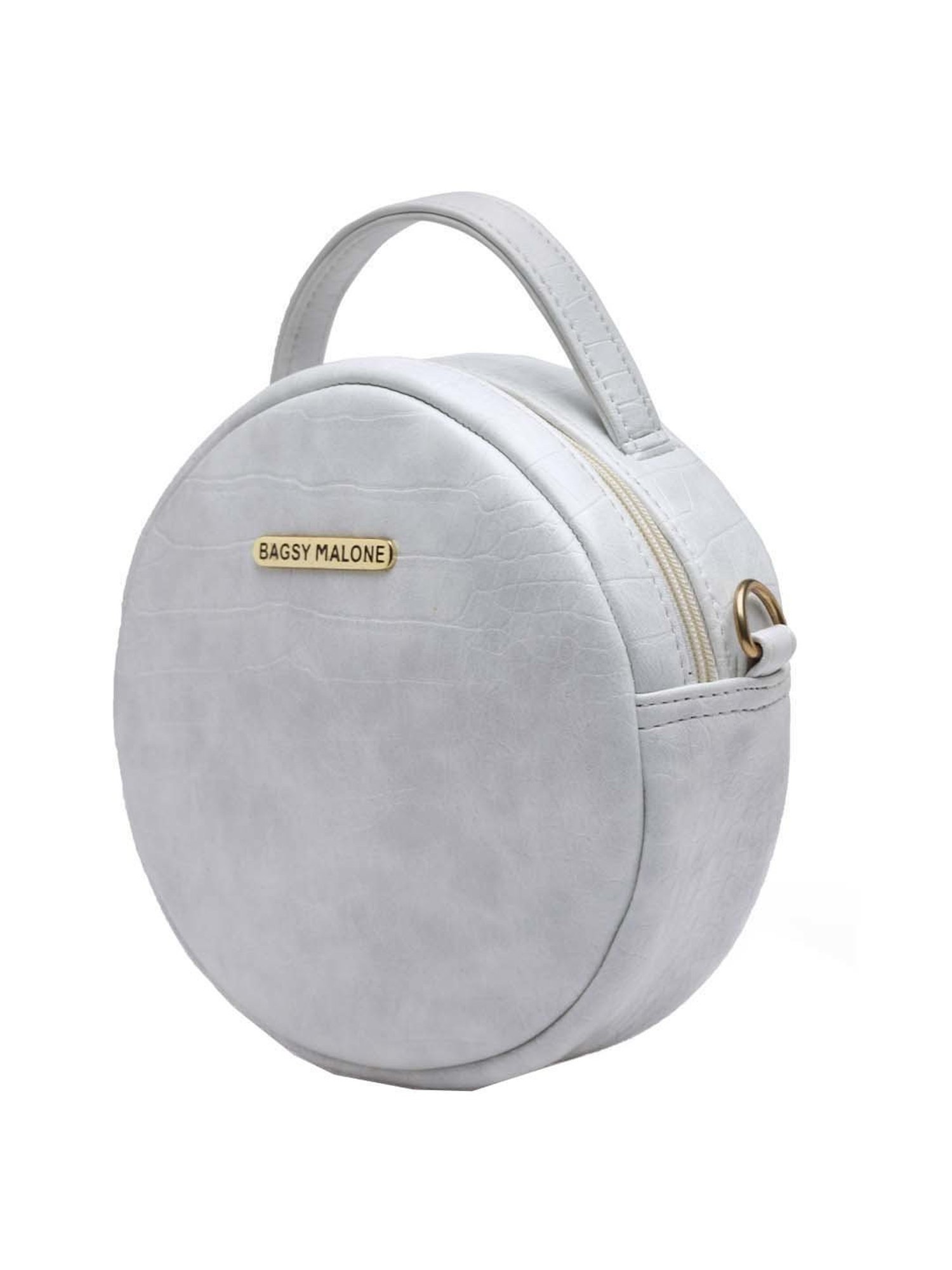 Bagsy Malone Grey Textured Medium Sling Handbag