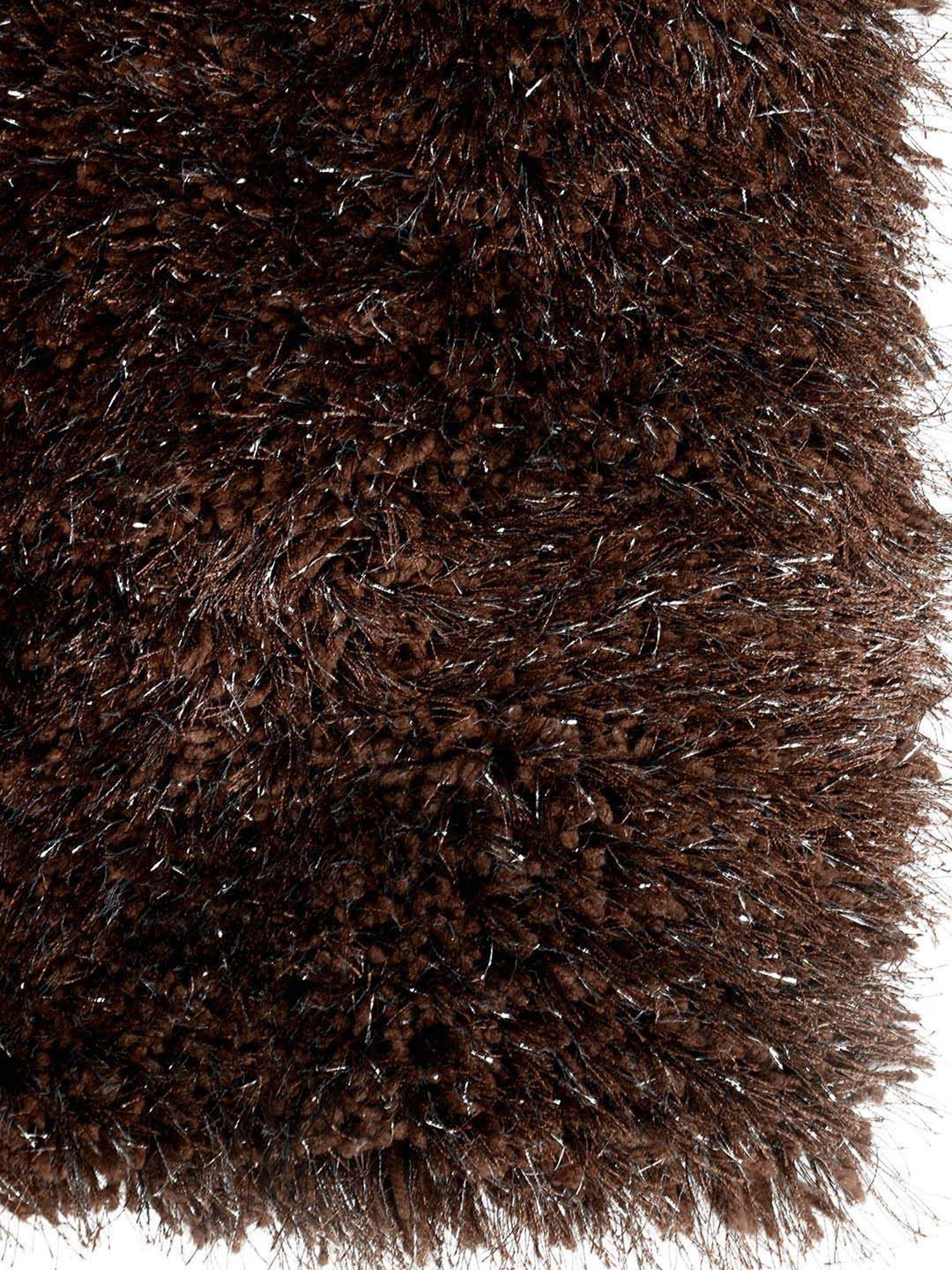 Saral Home Modern Dark Brown Polyester Carpet - Set of 1