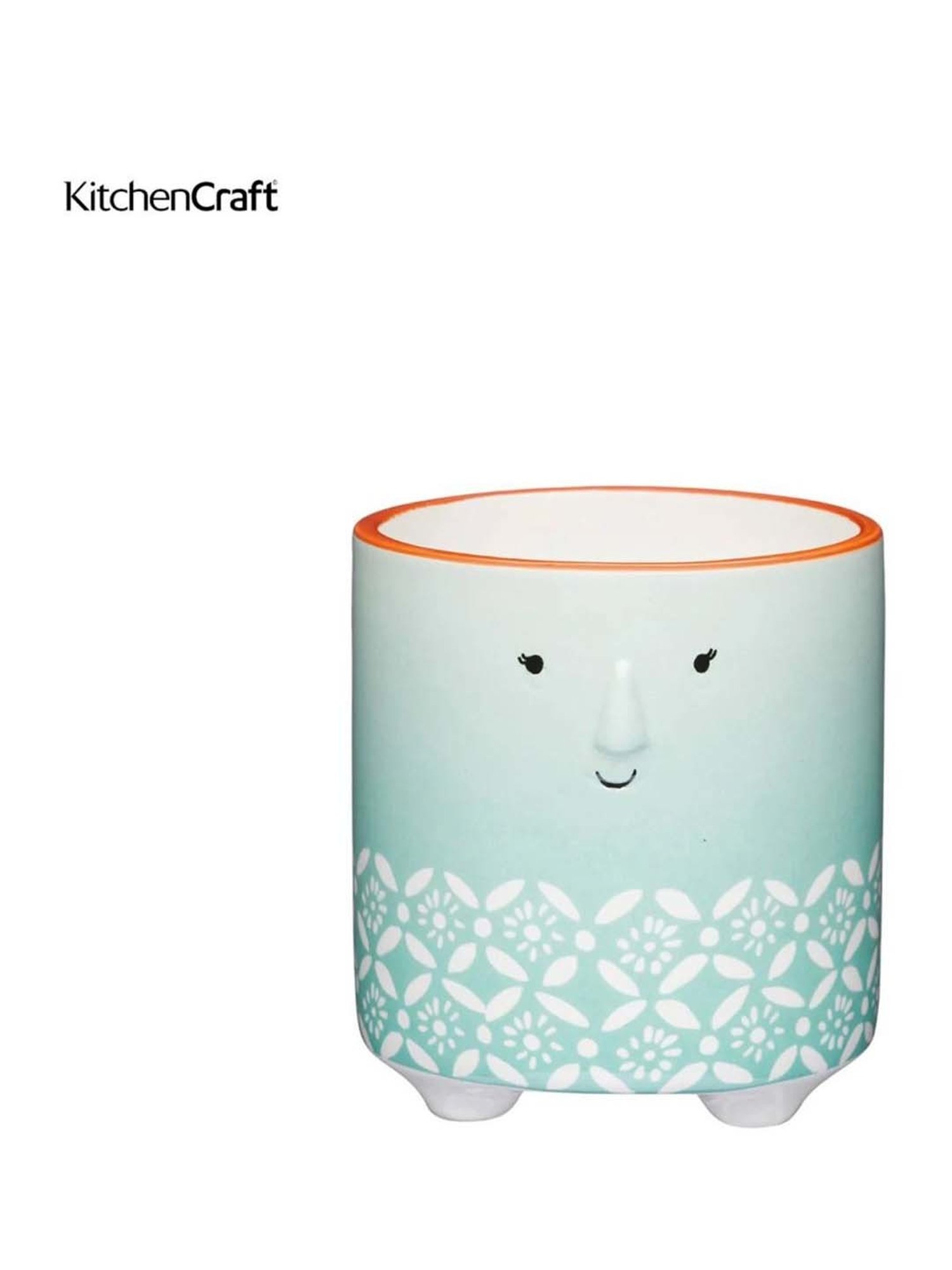 KitchenCraft 2-Piece Multi Medium Modern Indoor Ceramic Planter Set