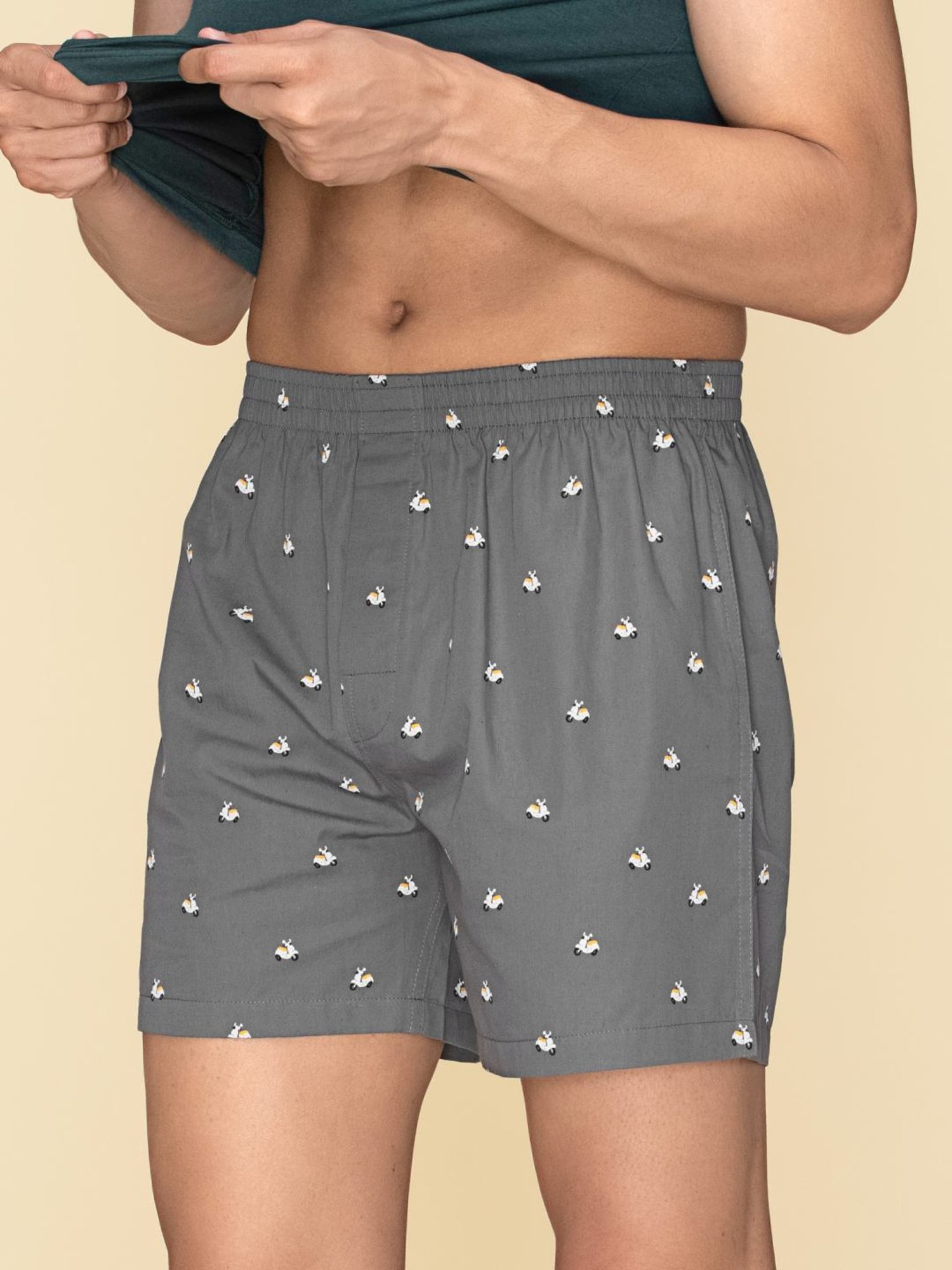 XYXX Multicolored Cotton Relaxed Fit Printed Boxers - Pack Of 3