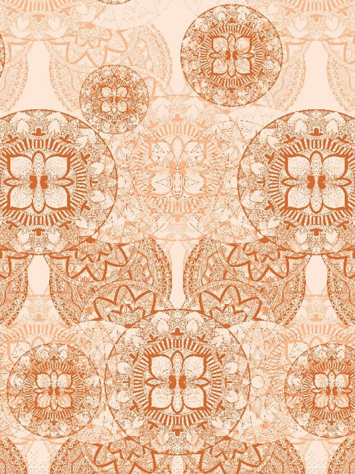 Spaces Zenspire Abstract Orange 210 TC Cotton Double Bed Quilt