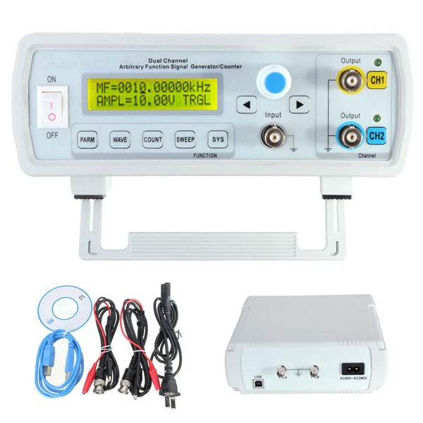 DANIU FY3224S Dual-channel Arbitrary Waveform DDS Function Signal Generator Sine Square Wave Sweep Counter