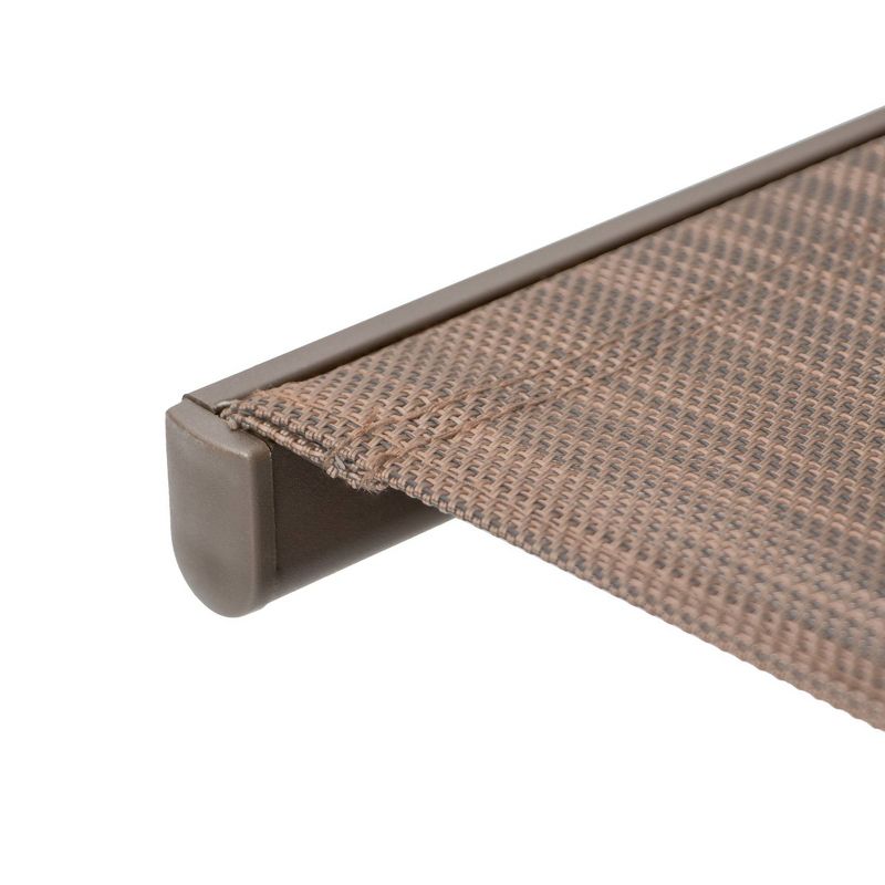 2pc Outdoor Adjustable Chaise Lounge Chairs with Wheels - Brown - Crestlive Products