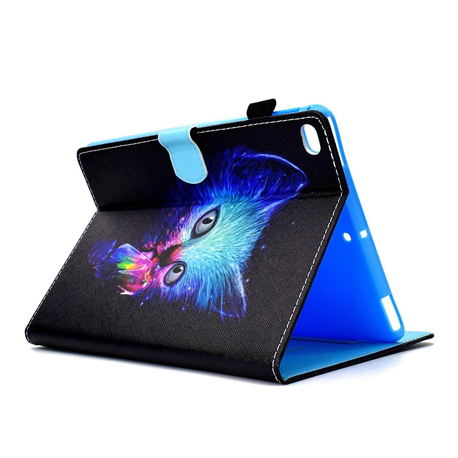 UUcovers iPad 9.7 Inch(iPad 5/6/ 8), Lightweight PU Leather AUTO WAKE/SLEEP Multi Angle Viewing Folio Smart Cover with Stand Case for Apple iPad 6th/5th Gen, iPad Air 1/2-Phantom Cat