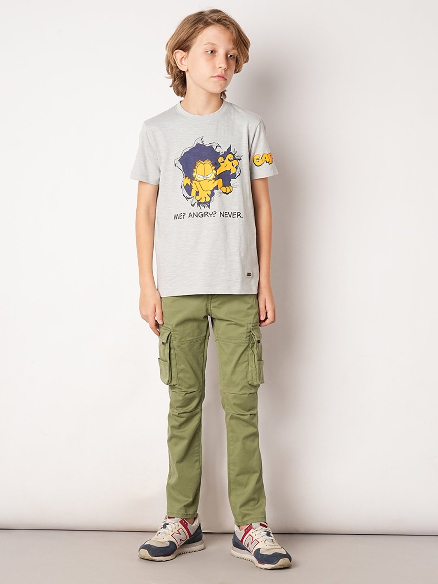 Jack & Jones Junior Dark Grey Printed T-Shirt