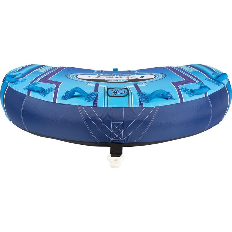 CWB Connelly Cruzer 3 Person Soft Top 70 Inch D Shaped Inflatable Boat Towable Water Inner Tubing Tube, Blue