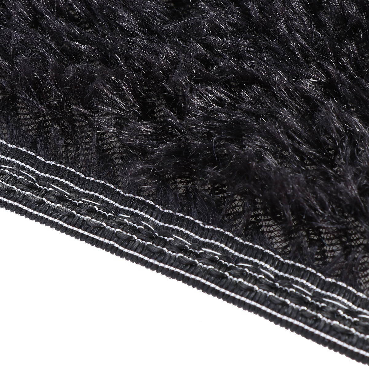 Sweet Heart Shape Fluffy Floor Mat Non-slip Area Rugs Carpet for Bedroom Dinning Room 30 x 40cm (Black)