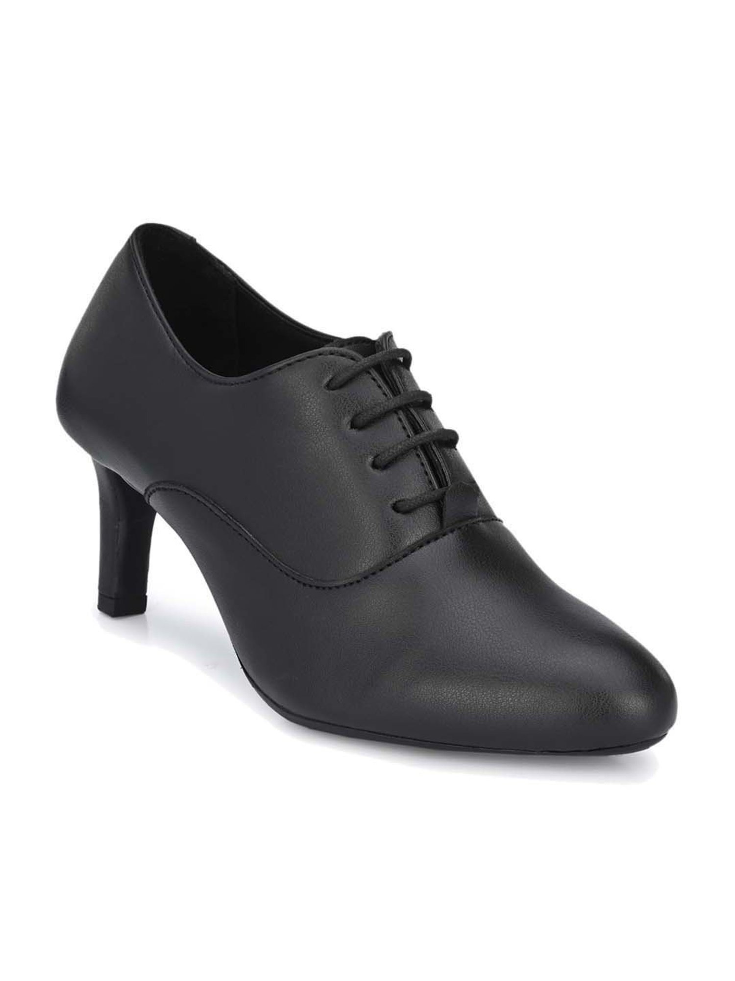 Delize Women's Black Oxford Shoes