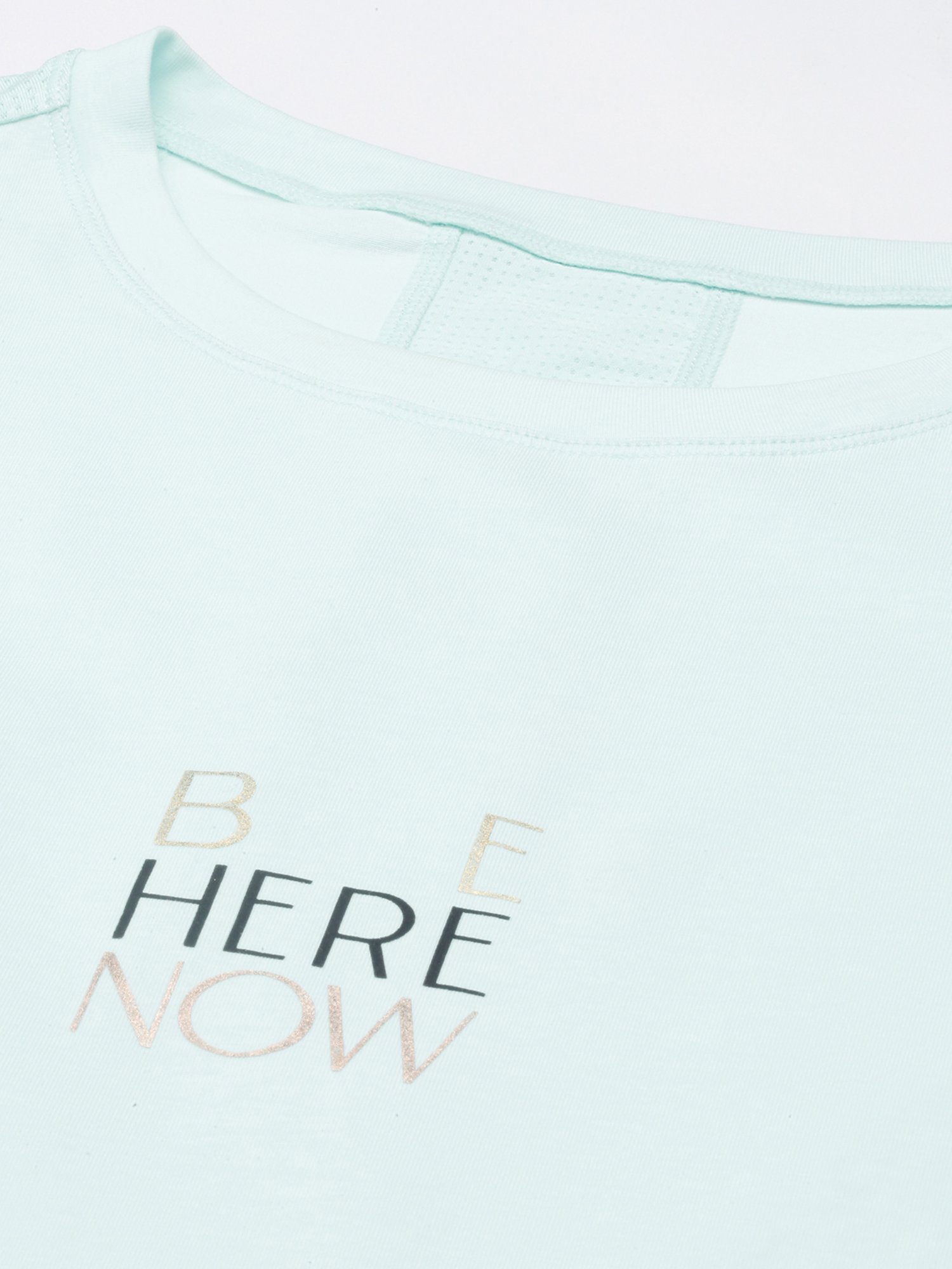 Enamor Blue Cotton Graphic Print Sports T-Shirt