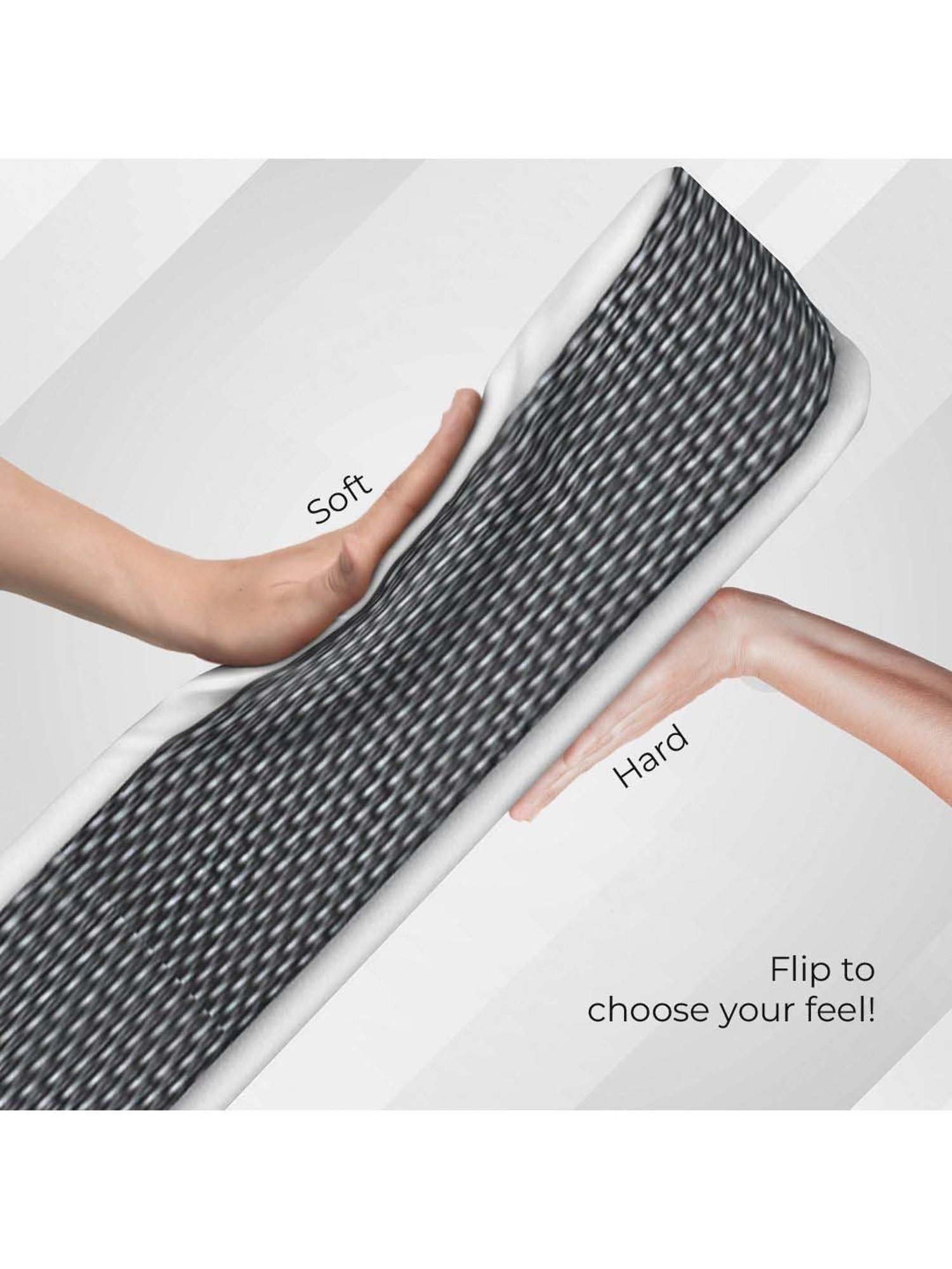 Kurlon Dual Roll Pack Multicolor Hr Foam & Softy Foam Single Size Bed Mattress