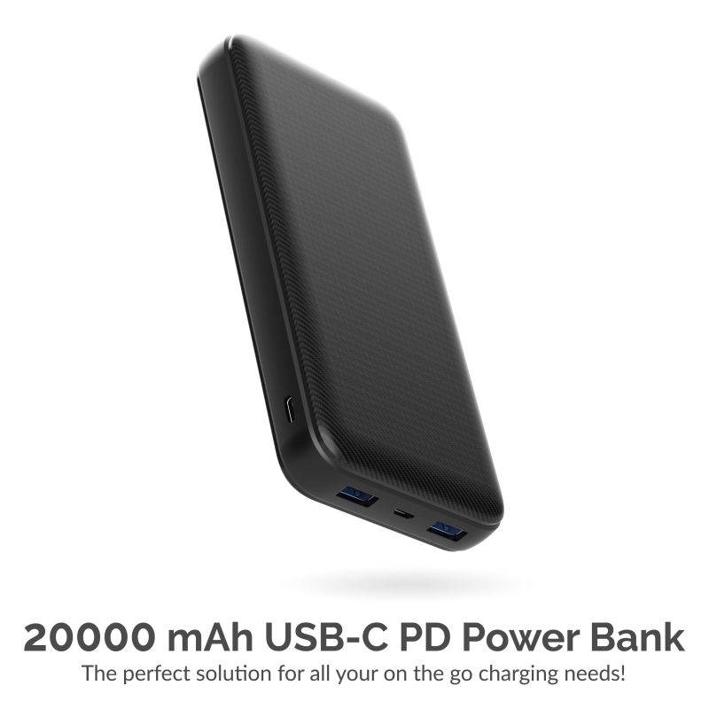 Sabrent 20000 mAh USB C PD Power Bank with Quick Charge 3.0 USB (PB-Y20B)