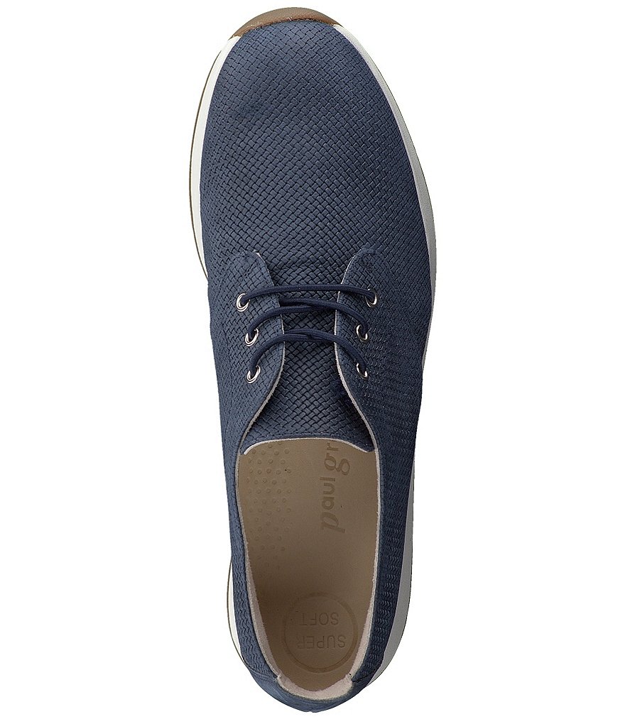 Paul Green Isabella Woven Nubuck Leather Oxford Sneakers