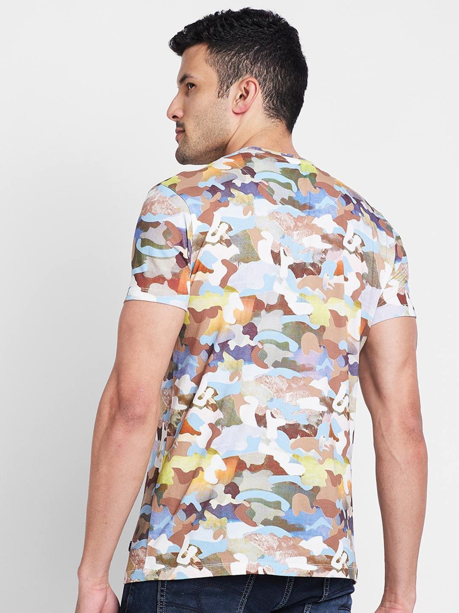 Being Human Multicolored Regular Fit Printed T-Shirt