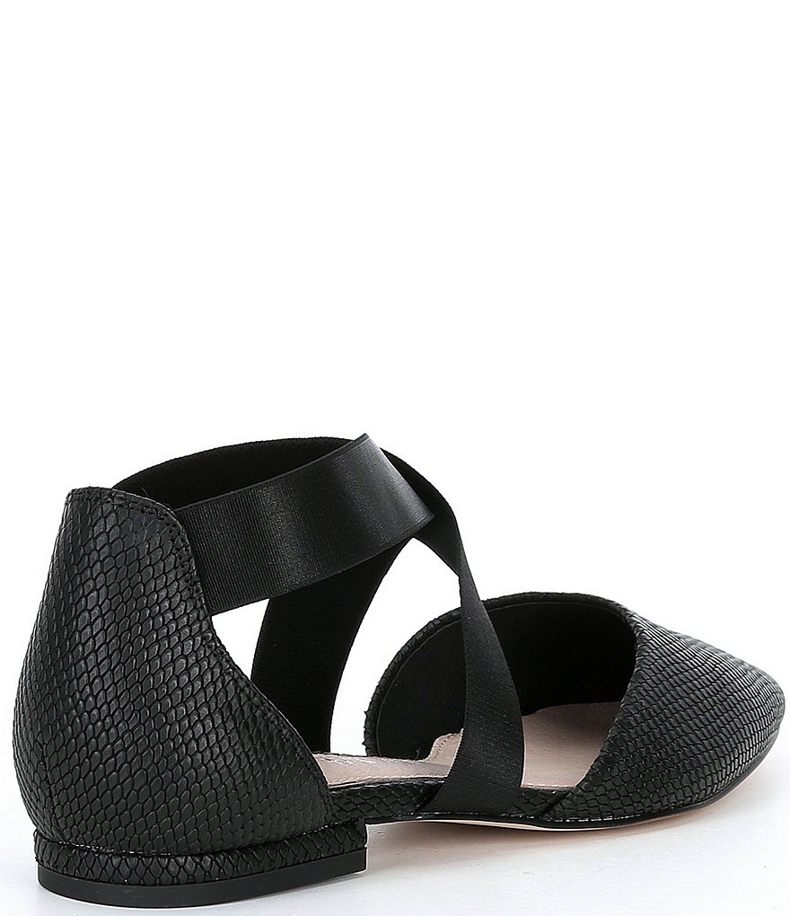 Gianni Bini Bastinaa Embossed Pointed Toe Woven Ballet Flats