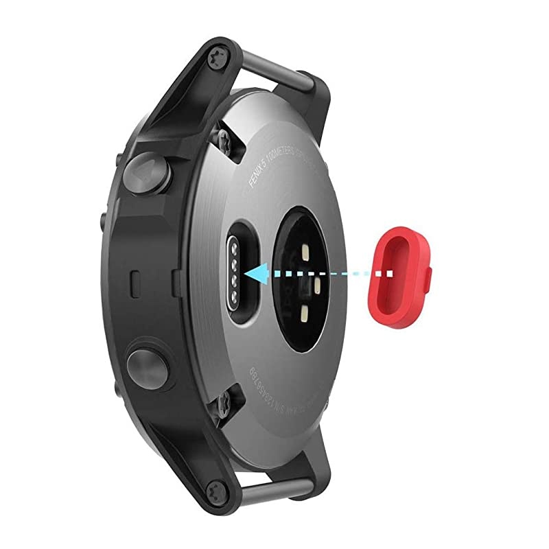 10 Pack Dust Plug Compatible with Garmin Fenix 55S5X66S6X6 Pro6S Pro6X ProForerunner 935Vivoactive 344S Smartwatch Silicone Charger Port Protector Anti Dust Plugs Caps Multi Colors