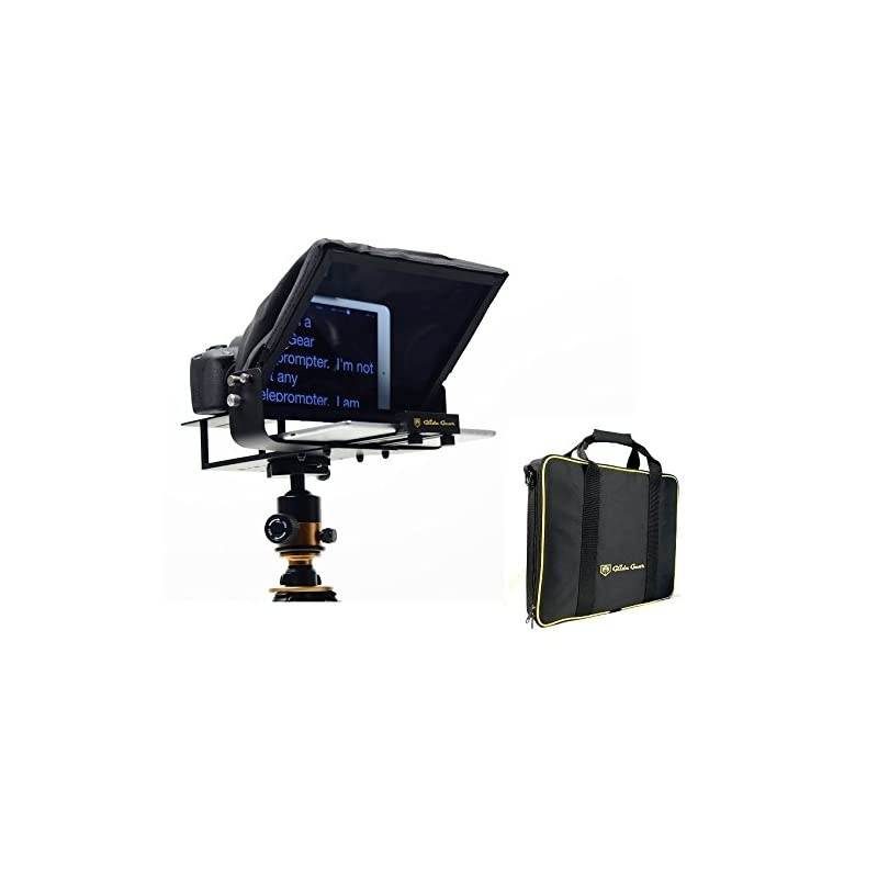 TMP100 Adjustable iPad Tablet Smartphone Teleprompter Beam Splitter 7030 Glass w Carry Case No Plastic All Metal No Assembly Required