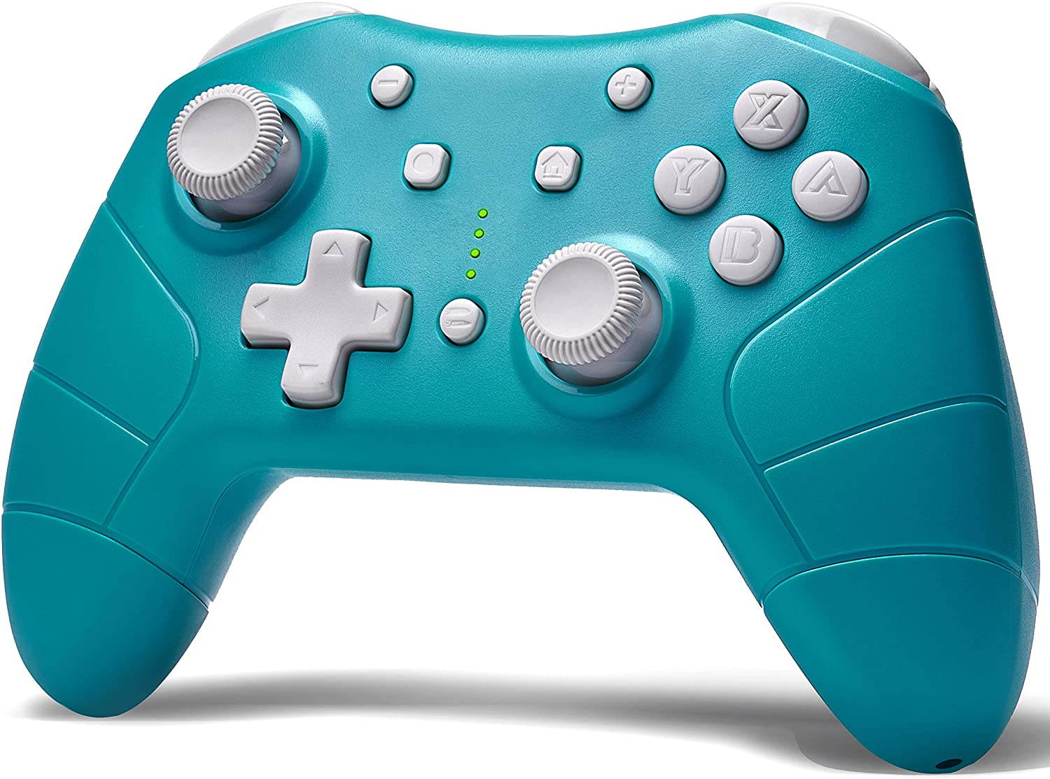 Wireless Pro Controller for Nintendo Switch/Switch Lite Console,Rechargeable Remote Gamepad Support Adjustable Turbo,Screenshot and Gyro Axis - Turquoise Blue