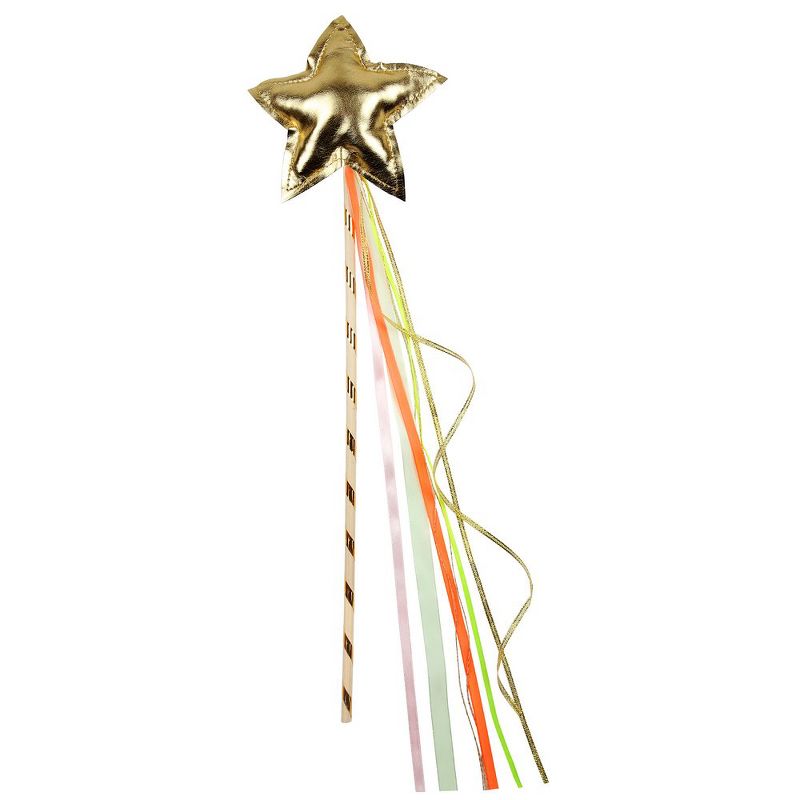 Meri Meri - Gold Wand - Costume Hand Held Props - 1ct