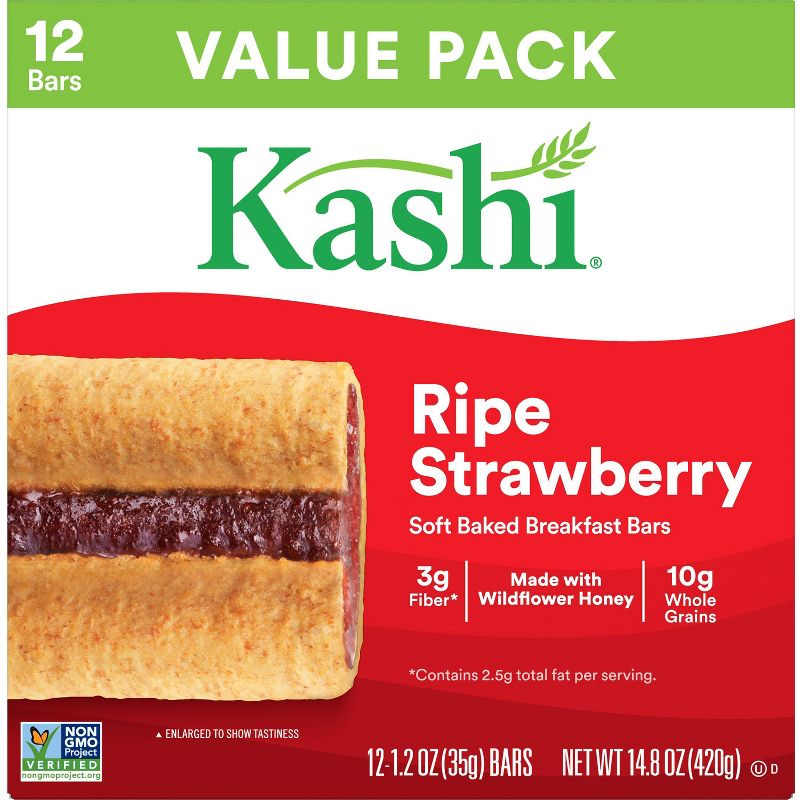 Kashi Ripe Strawberry Cereal Bar - 12ct