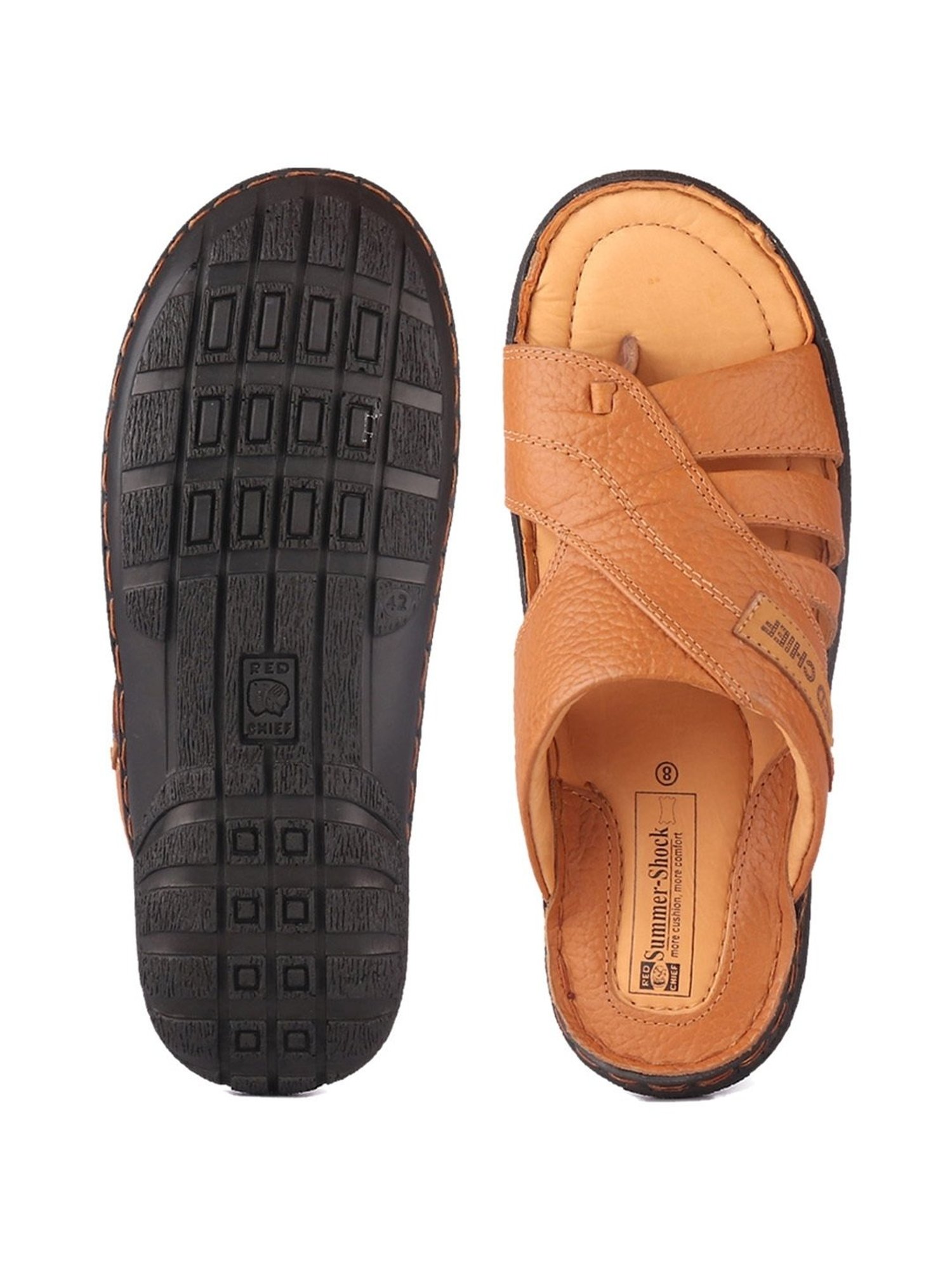 Red Chief Men's Tan Thong Sandals