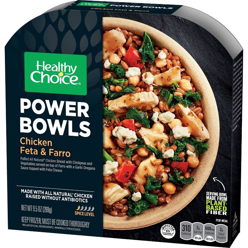 Healthy Choice Frozen Chicken Feta & Farro Power Bowls - 9.5oz