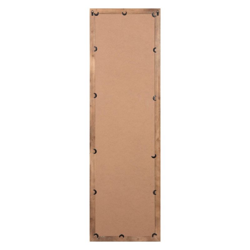 19" x 60" Distressed Wood French Door Full Length Mirror Washed Wood - Patton Wall Decor