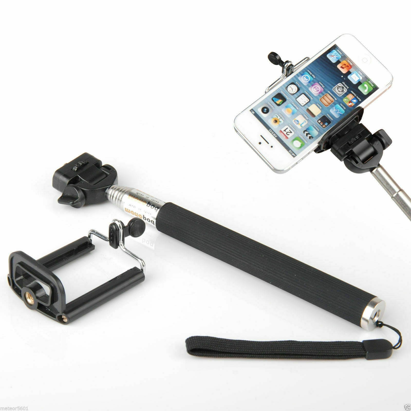 Bluetooth Shutter Extendable Handheld Selfie Stick Monopod for iPhone X 8 7 Plus