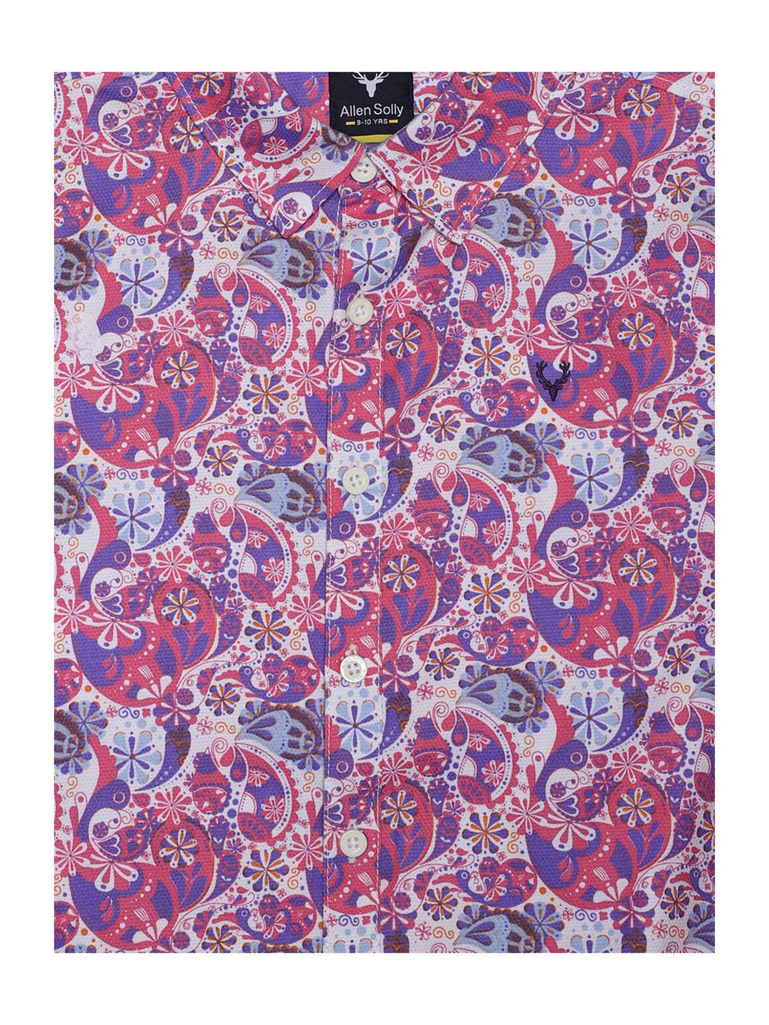 Allen Solly Junior Boys Multicolor Floral Print Shirt