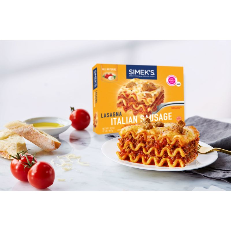 SIMEK'S All Natural Italian Sausage Lasagna – 32oz