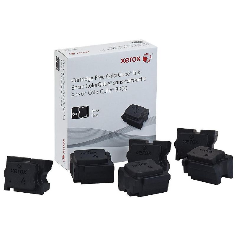 Xerox 108R01017 High-Yield Ink Stick 18000 Page-Yield Black 6/Box 