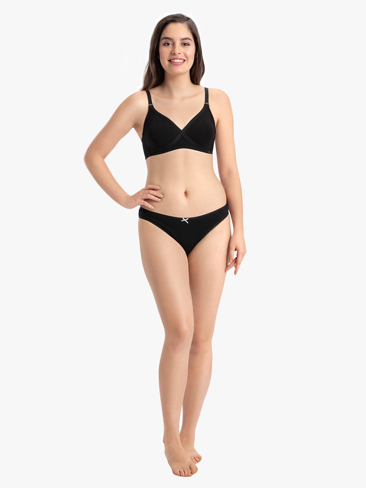 Every De by Amante Black Non Padded Non Wired Full Coverage Bra