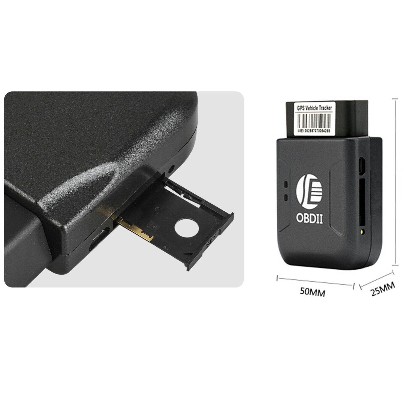 Mini OBD II OBD2 Car Vehicle GPS GSM GPRS Realtime Tracker Spy Tracking Device