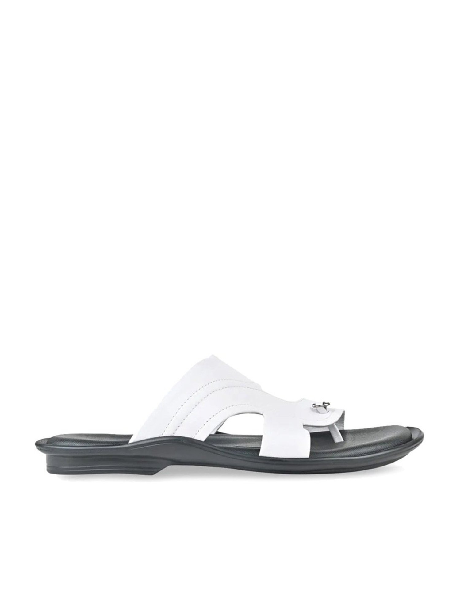 Regal Men's White Toe Ring Sandals