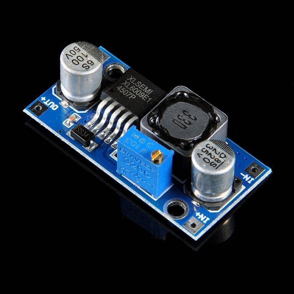 2 pcs Super XL6009 DC-DC Adjustable Step-up Boost Power Converter Module