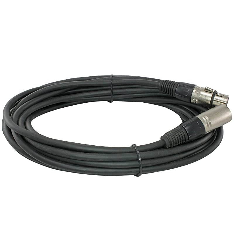 Foot XLR Male to Female Mic Extension Cable With Serviceable End