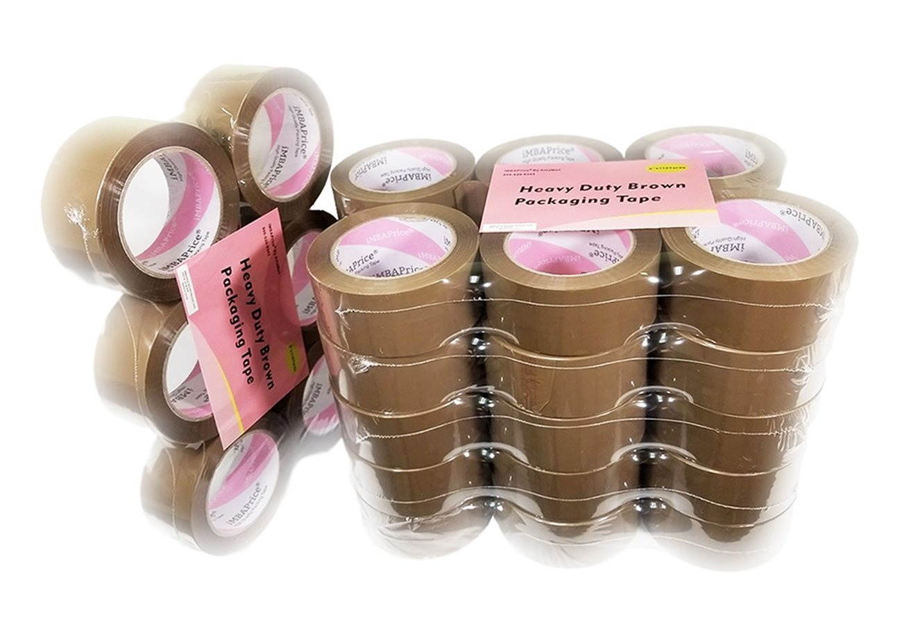iMBAPrice 3-inches Shipping Packaging Tape - 1 Box of Premium (24 Roll of 110 Yards) 24 x 330 Feet Long 3" Wide Heavy Du