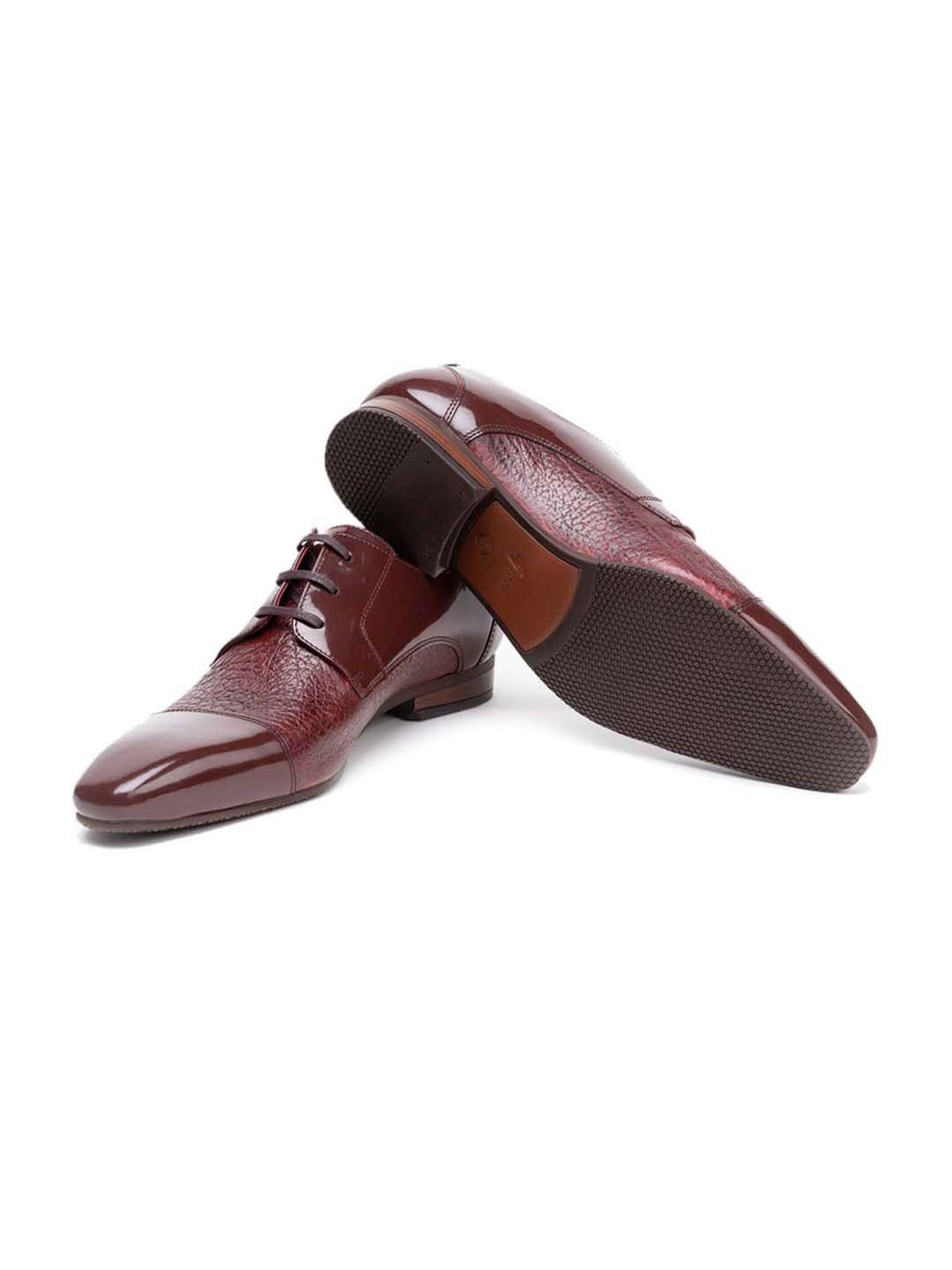 Gabicci Men's Flare Burgundy Derby Shoes