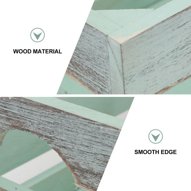 1pc Slat Crate Storage Box Wooden Sundries Box Display Box Decorative Crate