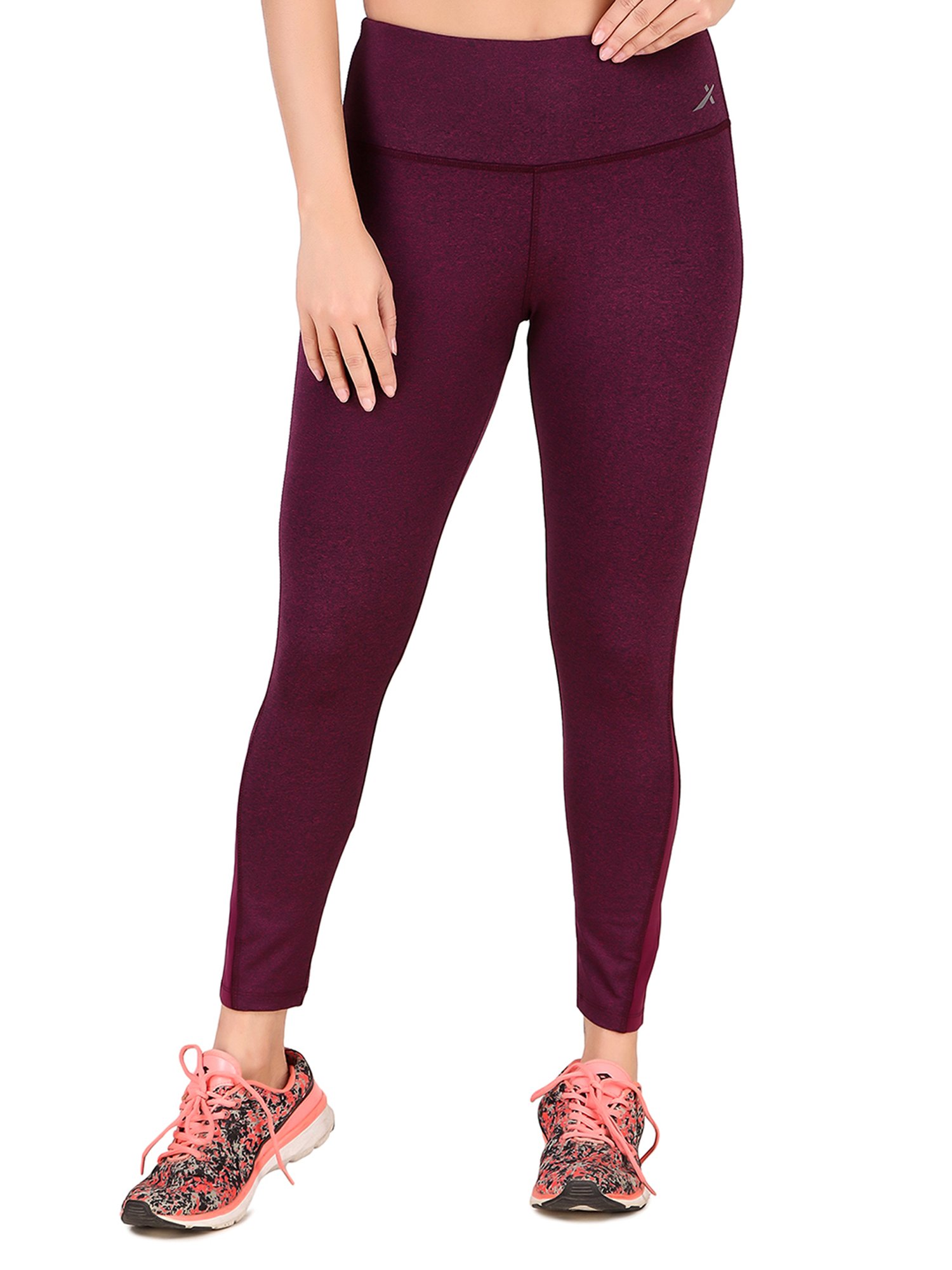 Vector X Wine Regular Fit High Rise Tights