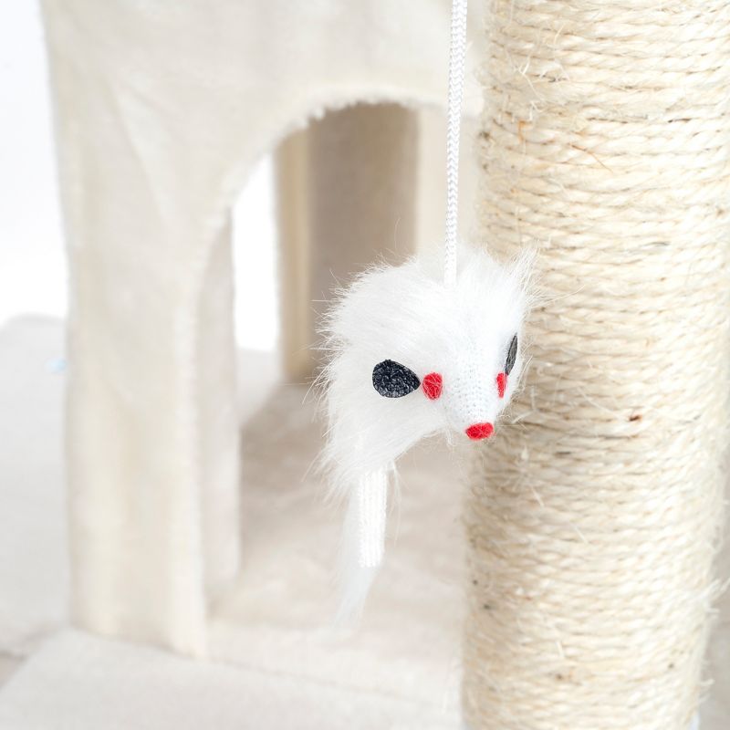 Petmaker Sleep and Play Cat Tree - 4 ft - White
