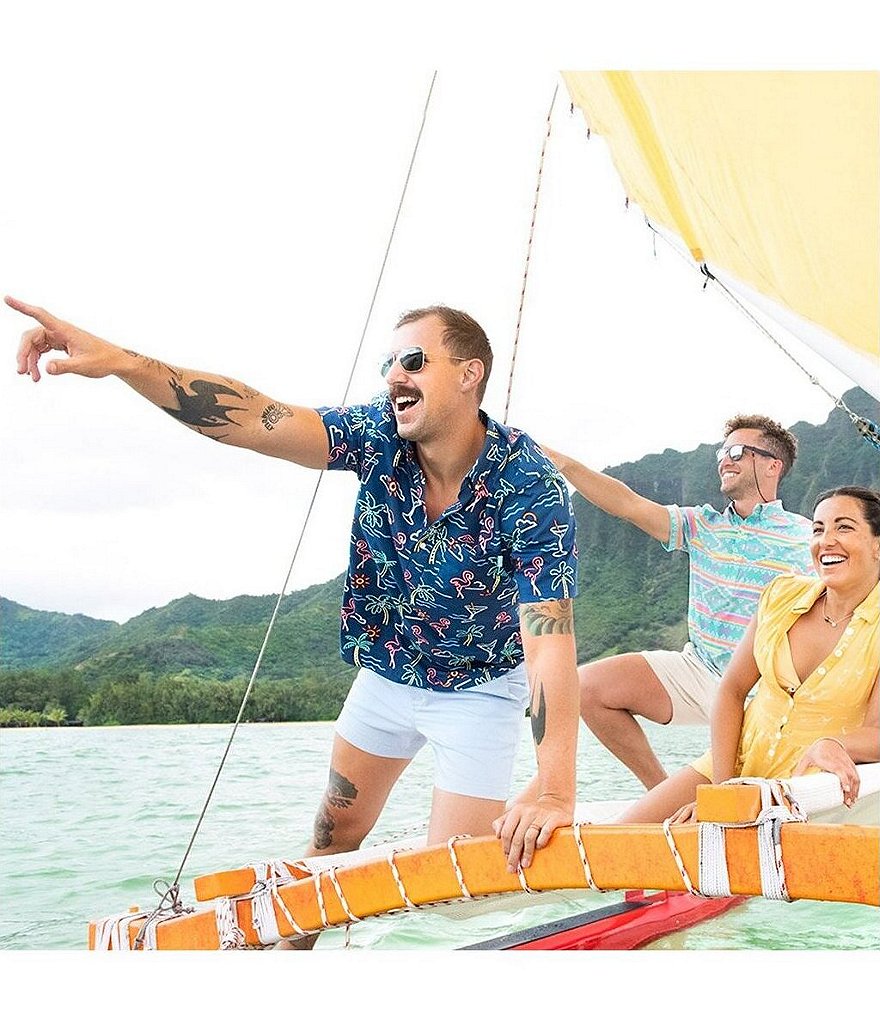 Chubbies The One Man Wolfpack Short-Sleeve Stretch Shirt