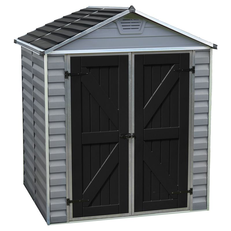 6'X5' Skylight Shed - Gray - Palram