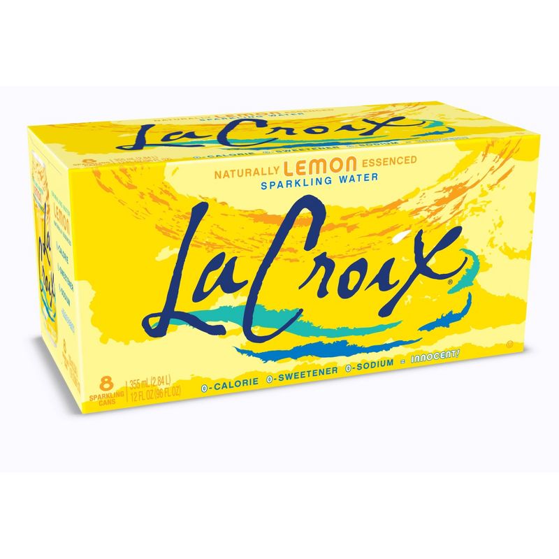 LaCroix Sparkling Water Lemon - 8pk/12 fl oz Cans